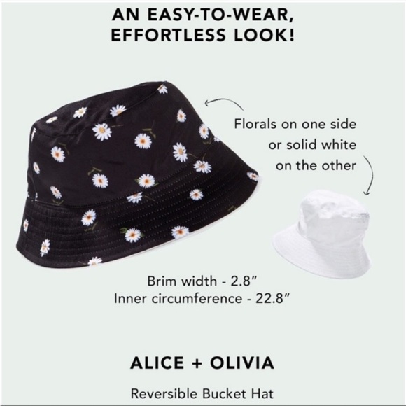 Alice+Olivia Reversible Bucket Hat NWT - Picture 3 of 8